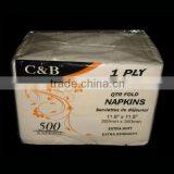 1ply Luncheon Napkins Pure Virgin Pulp 30x30cm