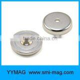Neodymium Round Base or Cup Magnet thumbnail-1