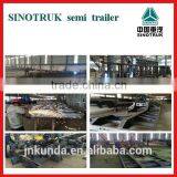 Three-Axle Container Flatbed Semi-trailer Truck thumbnail-4