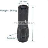 3W XPE Zoomable Ultra Bright Rechargeable Aluminium LED Torch Light Police Flashlight thumbnail-4