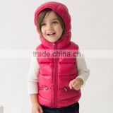 children winter windproof fleece hooded down vest