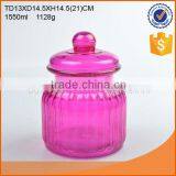 Popular & Hot Sale Colored Glass Storage Jar With Reasonable Price