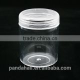 3.9x5cm Clear Column Shaped Plastic Small Container with Lip for Beads(CON-T0AGP)