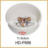 Cheap Round Ceramic Pet Bowl Feeders for Cat Bowls