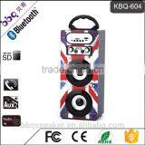 BBQ KBQ-604 10W 1200mAh Dual 3 Inch Creative Karaoke Portable Speaker Mp3 Player Supplier's Choice thumbnail-6