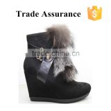 Chengdu Factory Supply Luxury Animal Fur Winter Woman Boot