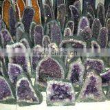 Natural Rock Amythest Quartz Crystal Geode