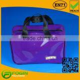 Purple Pvc Handle Cosmetic Bag for Travel