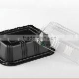 Model Number 805 Small Rectangle PS Black Disposable Sushi to go Box thumbnail-3