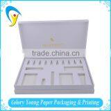 White Hot Stamping Cosmetic Gift Set Paper Packaging Box