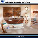 2014 Modern Popular Luxury Boat Shape Artificial Marble Home Bar Counter Furniture for Sale thumbnail-1