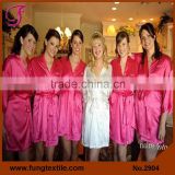 2904 Plain Short Satin Robes For Wedding Bridal Party Robes                        
                                                Quality Choice