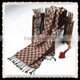 100%Silk scarf men's maze jacquard scarf