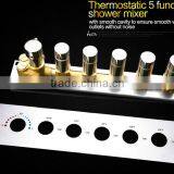 Bathroom Accessories 5 Function Brass Chrome Thermostatic Valve High Flow Water Faucet thumbnail-3