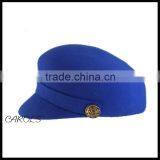 Plain Pattern Wool Felt Jazz Hat for Ladies Ivy Cap With Logo Hat