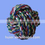 Hot Sale New Multi Colors Cotton Rope Trainning Ball Pets Dog Toy thumbnail-1