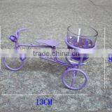 New Design Metal Wire Art Metal Bicycle Candle Holder for Decor/home Decor