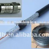 CATV 75 Ohm RG6 Coaxial Cable And Connector RG6