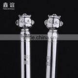 Wedding Gift Silver Plated Chopsticks Good Luxury Design Chopsticks With Animal Monkey Head Display Chopsticks thumbnail-2