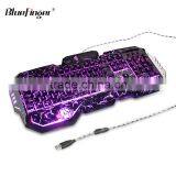 Factory USB Wired Game Ergonomic Keyboard With Colorful Backlit thumbnail-5