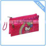 Beautiful Pink Custom Print Pencil Pouch Bag