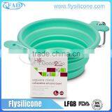 China Factory OEM Stocks Feature & Brand Label Silicone Collapsible Infrared Pet Bowl thumbnail-3