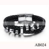 Classic Bracelet Jewelry For Men /Bio Magnetic Leather Bracelet Price thumbnail-4