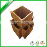 Stand Office Bamboo Supply Stationery Holder on the Desk thumbnail-2