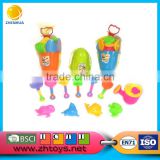 hot sell Summer plastic beach bucket and beach tool toys for kids