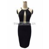 Exquisite Black Jersey Big Size Women Bodycon Dress Day to Night Dresses Wholesale Clothing Online Shopping thumbnail-2