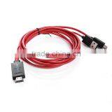 MHL Micro USB to HD MI 1080P HDTV Cable Adapter for Samsung Galaxy S5 Note3 New thumbnail-2