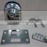 Good Quality Stainless Steel Door Lock With 3 Brass Keys for Glass Door thumbnail-2