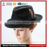 100% Polyester Men Fedora Hats