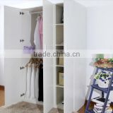 Bedroom wardrobe series 3 white door wooden wardrboe closet