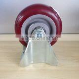 JY-401|4 Inch Fixed Industrial Wheel|Hand Trolley Fixed Caster|Heavy Duty Industry PU Wheel thumbnail-4