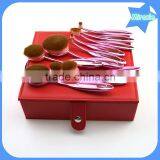 Top Quality Gift Box 10pcs Custom Makeup Brush Private Label BB Cream Toothbrush Make up Brushes Rainbow Oval Makeup Brush Set thumbnail-3