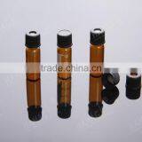 Amber 1.5ml HPLC vials 8-425 screw thread with patch for GCMS system