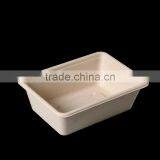 Biodegradable bagasse practical food container HRB01