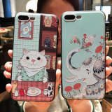 Cute Cartoon Cell Phone Case Cover Silicone Mobile Phone Cases for IPhone7/7Plus/6/6s/6plus/6splus Back Cover Shell