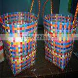 Hand Made Paper Rope Material Square Weave Basket thumbnail-3