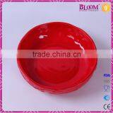 Red Glazed Ceramic Candy Dish Wedding Favors thumbnail-4