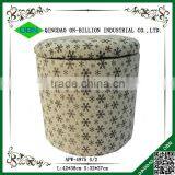 Round Shape Cheap Ottomans thumbnail-2