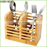 Kitchen Utensil Holder Bamboo Spoon Caddy/Homex_FSC/BSCI Factory