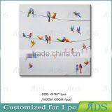 Abstract Birds Oil Painting On Canvas thumbnail-5