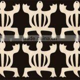 Hot Sell 6 Pieces AFRICA Adinkra Symbols DENKYEM With Holes 2 1/2 Inches Tall Natural Craft Wood Cutout Made in China thumbnail-1