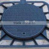 Round Square Ductile Iron Cast Iron Manhole Cover and Frame Grating EN124 B125 C250 D400 thumbnail-5