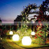 Battery RGB Color Changing White Polyethylene Plastic Christmas Decorating Illuminated LED Ball With Stick