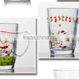 8oz 10oz 12oz Christmas Drinking Glass Mug Water Glass Cup Set thumbnail-3