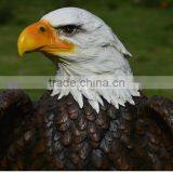 Outdoor Garden Decoration Resin Craft Eagle Fiberglass Animals for Sale thumbnail-6