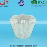 Popular Sales Flower Shape Wooden Design Ceramic Garden Planters thumbnail-1